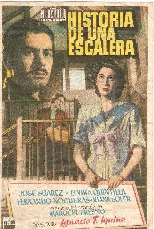 Historia de una escalera 1950 official movie poster