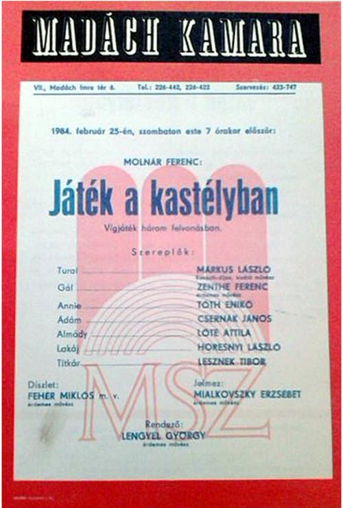 The Play at the Castle 1984 official movie poster
