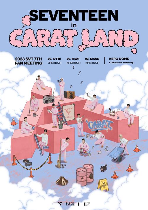 SEVENTEEN in CARAT LAND 2023 official movie poster