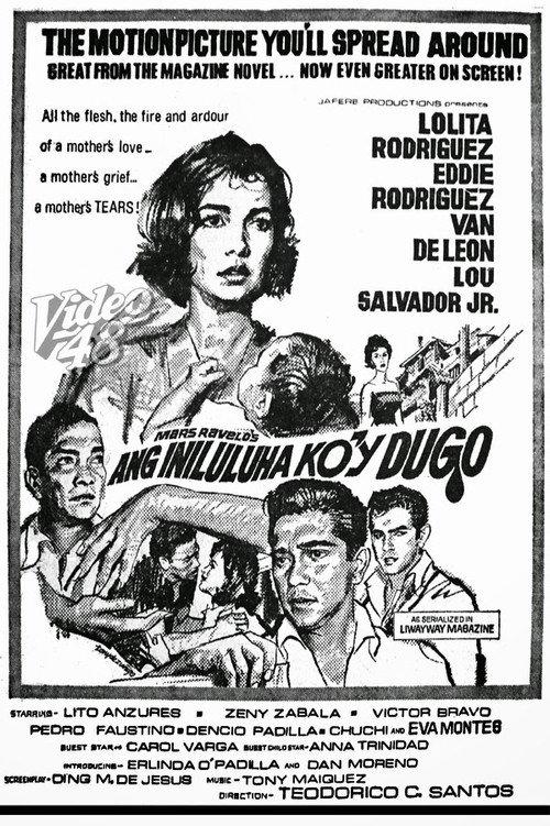 Ang Iniluluha Ko'y Dugo 1966 official movie poster