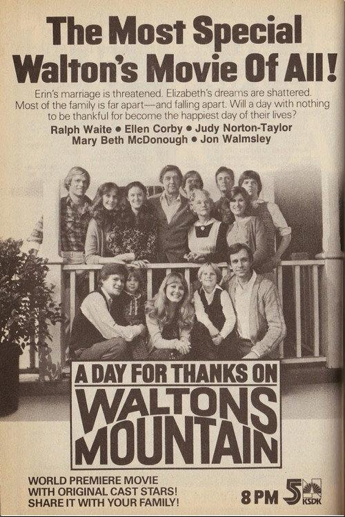 A Day for Thanks on Waltons Mountain 1982 official movie poster