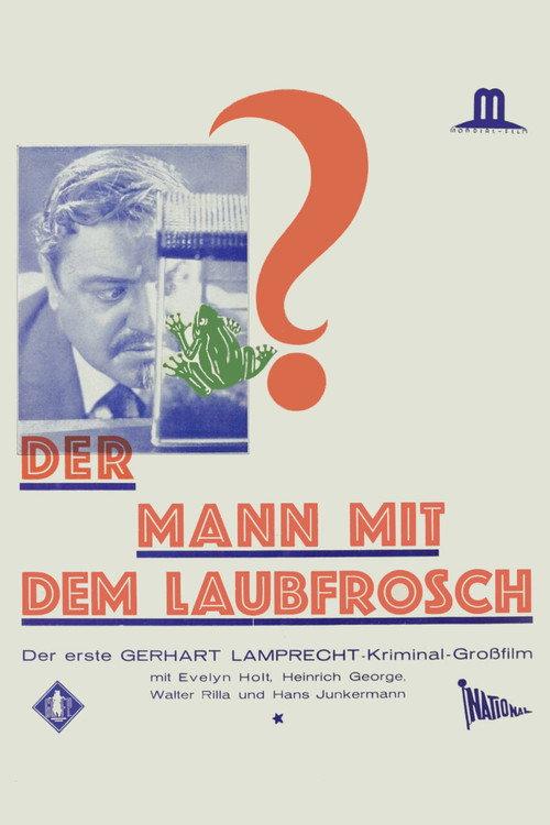 Der Mann mit dem Laubfrosch 1929 official movie poster