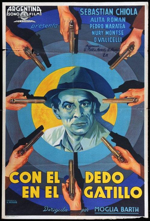 Con el dedo en el gatillo 1940 official movie poster