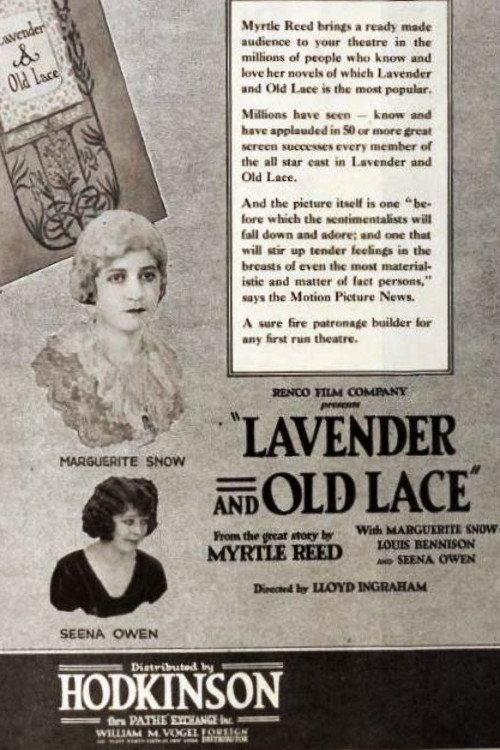 Lavender and Old Lace 1921 official movie poster
