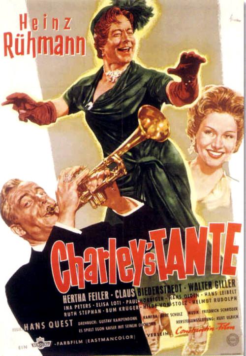 Charley's Aunt 1956 official movie poster