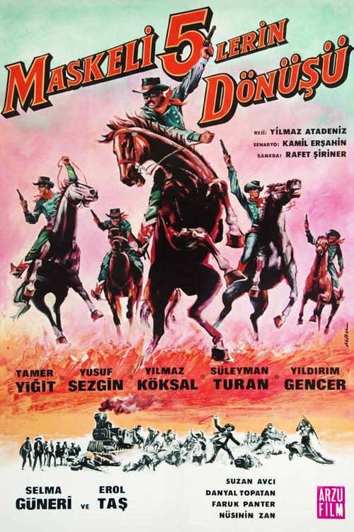 The Return of the Masked Five 1968 official movie poster
