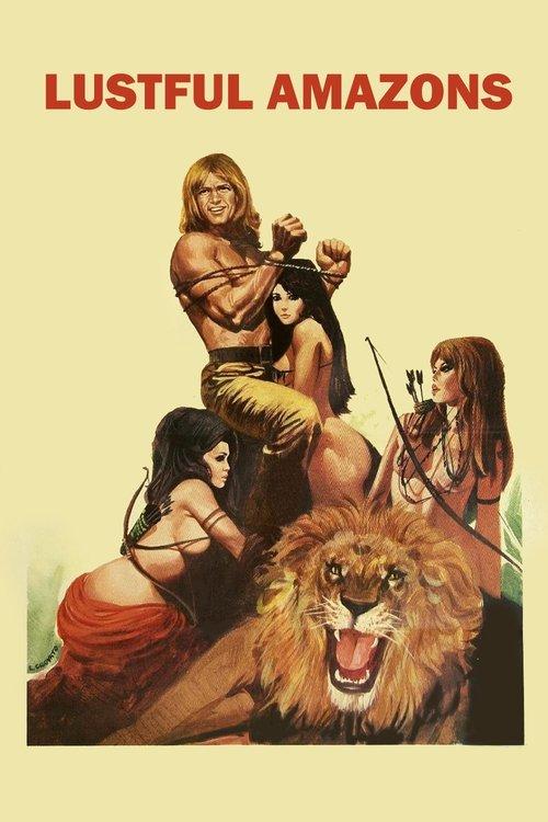 The Lustful Amazons 1974 official movie poster