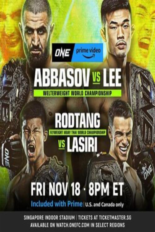 ONE on Prime Video 4: Abbasov vs. Lee 2022 official movie poster