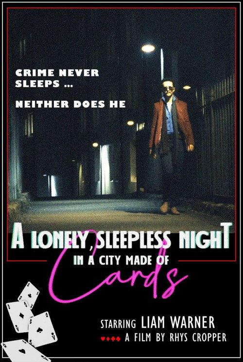 A Lonely, Sleepless Night In A City Made Of Cards 2025 official movie poster
