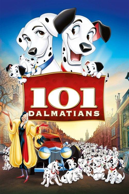 One Hundred and One Dalmatians 1961 official movie poster