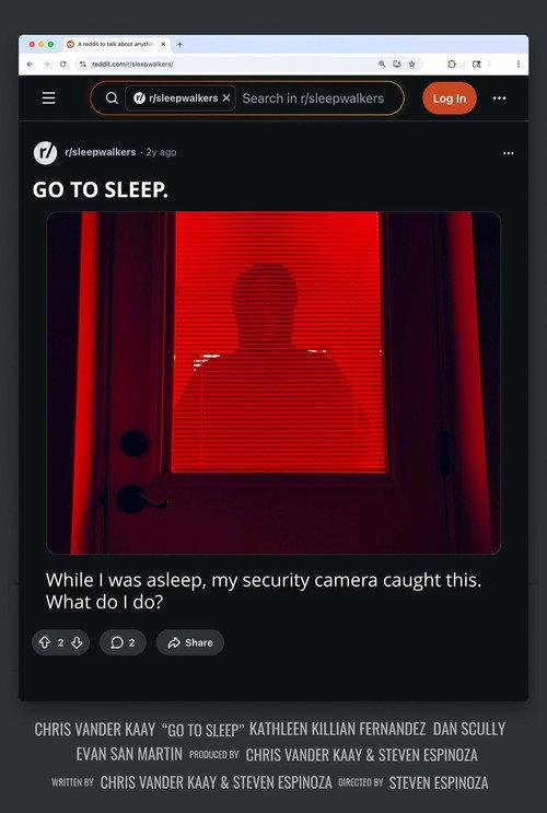 Go to Sleep 2026 official movie poster