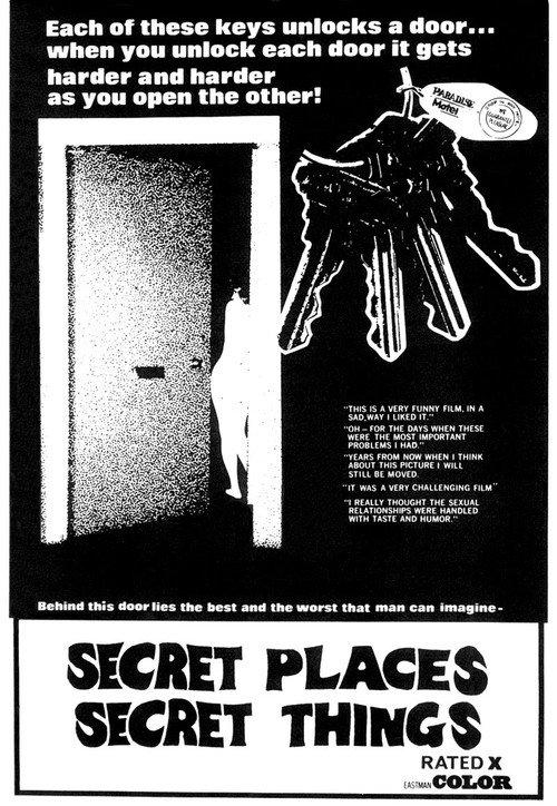 Secret Places, Secret Things 1971 official movie poster