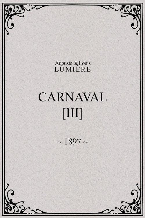 Carnaval, [III] 1897 official movie poster