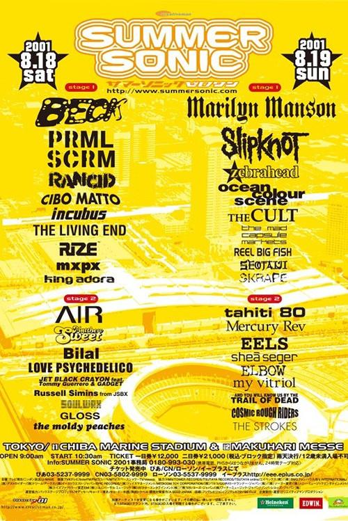 Slipknot - Live at SUMMER SONIC 2001 2001 official movie poster