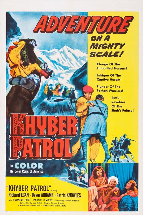 Khyber Patrol 1954 official movie poster