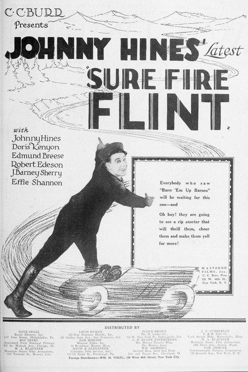 Sure-Fire Flint 1922 official movie poster