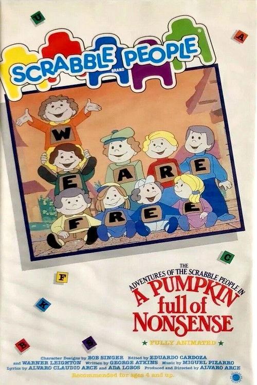 The Adventures of the Scrabble People in a Pumpkin Full of Nonsense 1985 official movie poster