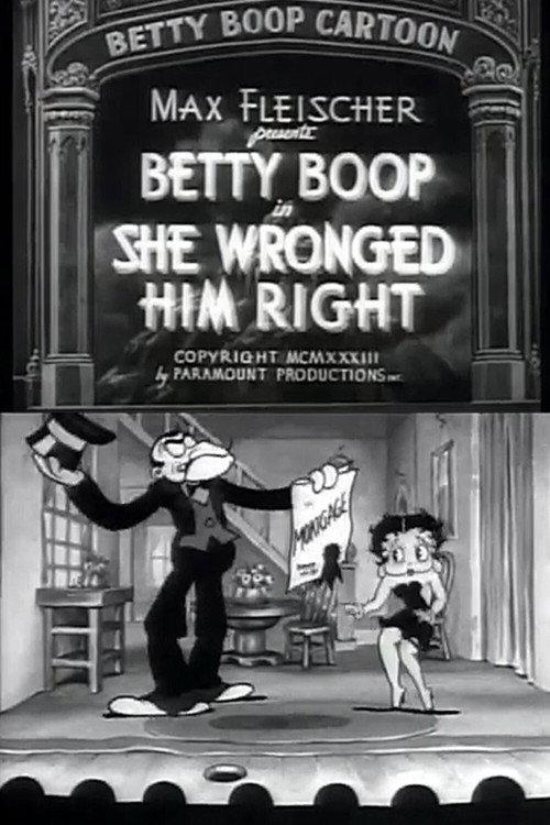 She Wronged Him Right 1934 official movie poster