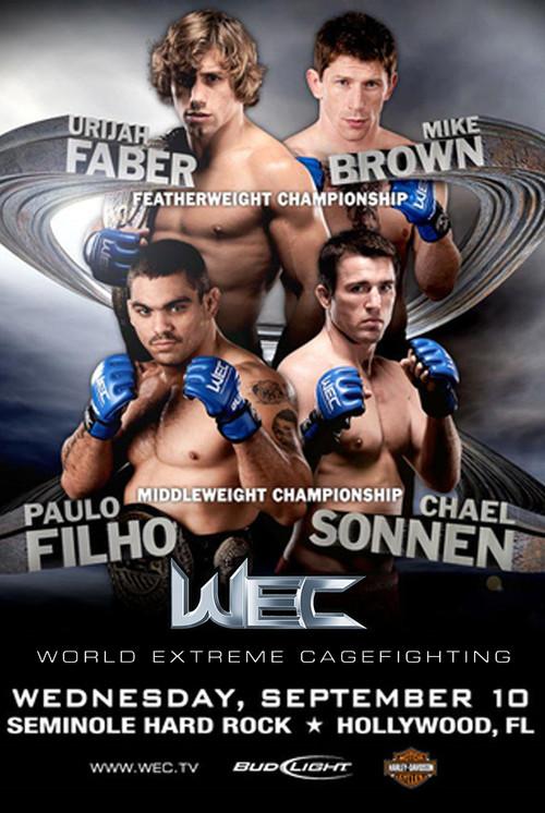 WEC 36: Faber vs. Brown 2008 official movie poster