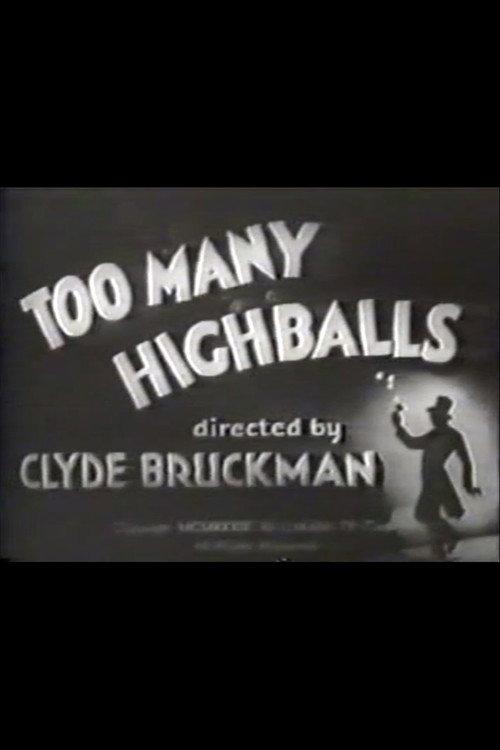 Too Many Highballs 1933 official movie poster