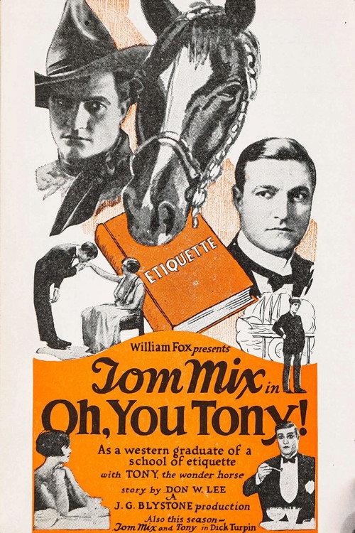 Oh, You Tony! 1924 official movie poster
