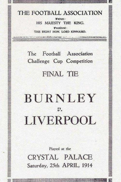 Cup Tie Final: Liverpool v Burnley 1914 1914 official movie poster