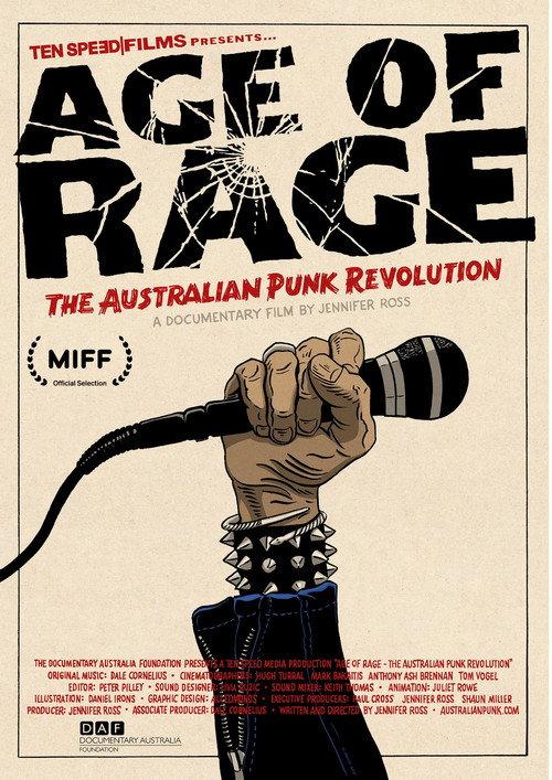 AGE OF RAGE - The Australian Punk Revolution 2022 official movie poster