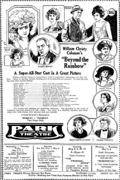 Beyond the Rainbow 1922 official movie poster