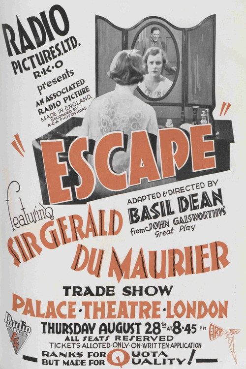 Escape! 1930 official movie poster