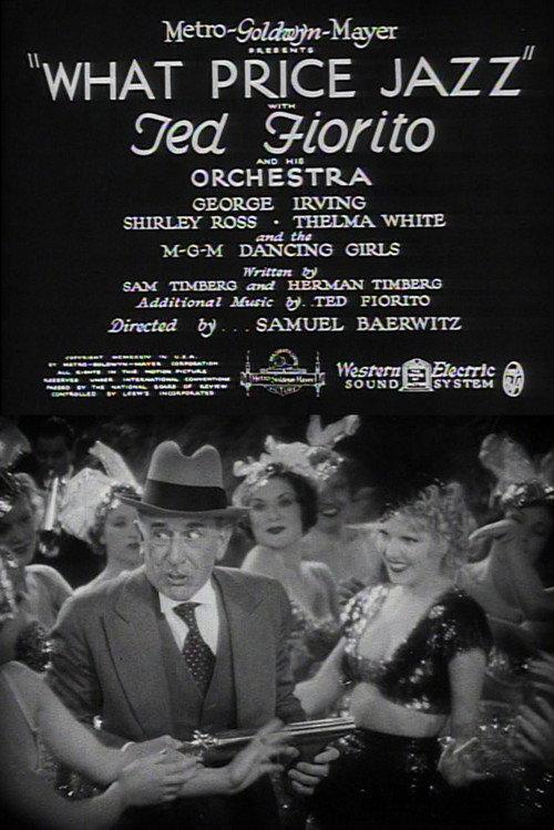 What Price Jazz 1934 official movie poster