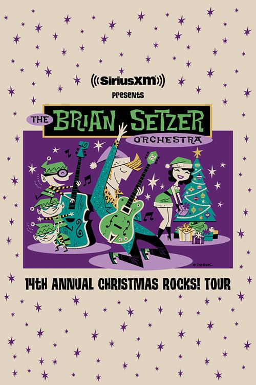 The Brian Setzer Orchestra: Christmas Rocks! Live 2018 official movie poster