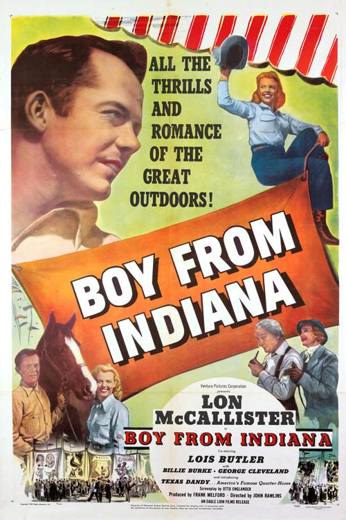 The Boy From Indiana 1950 official movie poster
