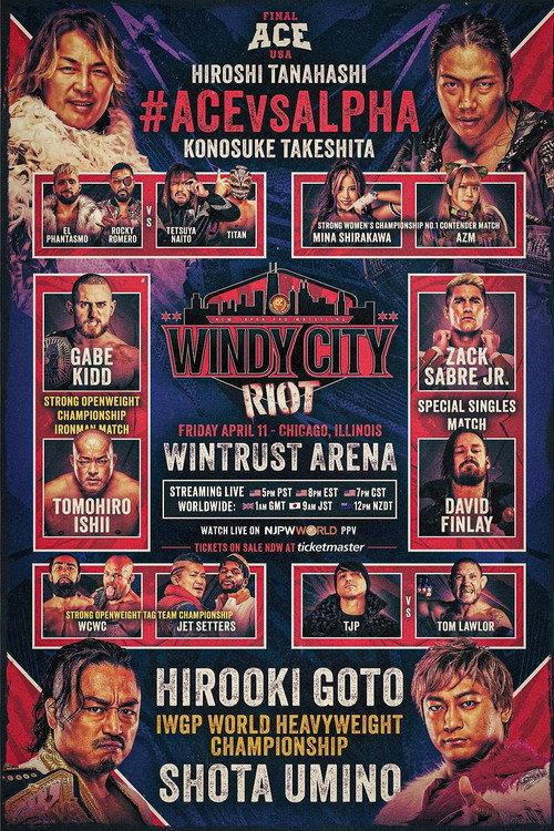 NJPW Windy City Riot 2025 2025 official movie poster