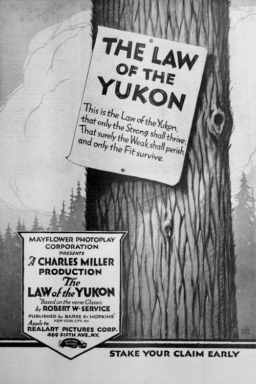 The Law of the Yukon 1920 official movie poster