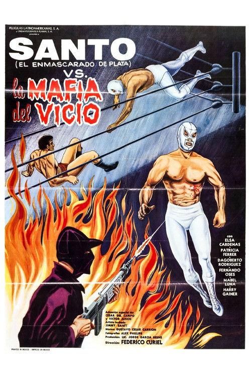 Santo vs. the Vice Mafia 1971 official movie poster