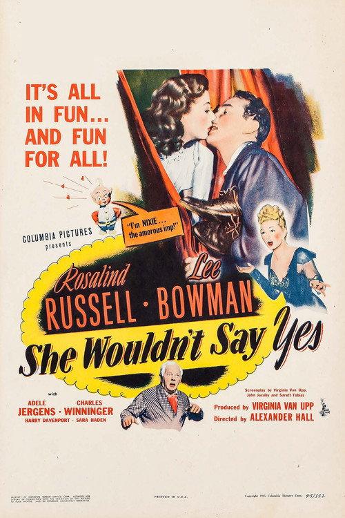 She Wouldn't Say Yes 1945 official movie poster