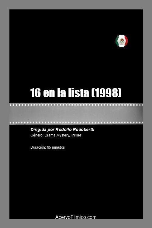 16 en la lista 1998 official movie poster