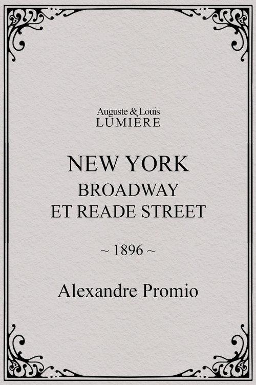 New York, Broadway et Reade Street 1896 official movie poster