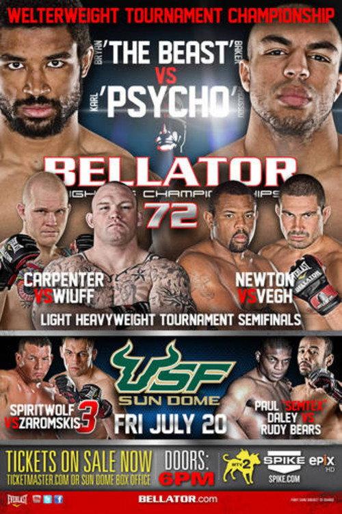 Bellator 72 2012 official movie poster