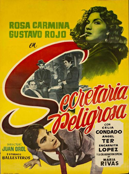 Secretaria peligrosa 1958 official movie poster