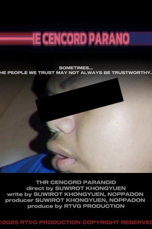 The censored paranoid 2025 official movie poster