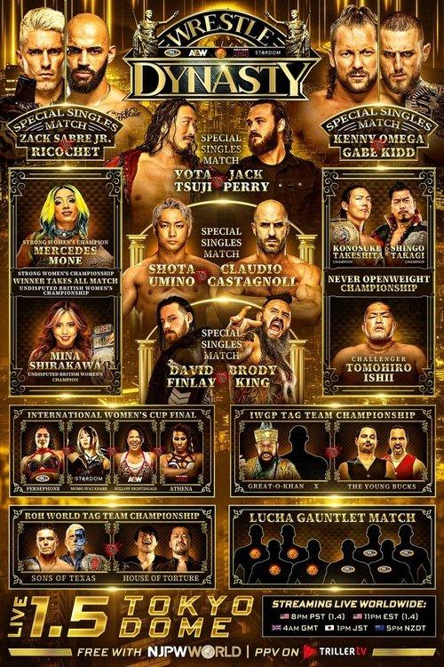 NJPW x AEW x CMLL x ROH x STARDOM: Wrestle Dynasty 2025 official movie poster