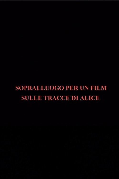 Sopralluogo per un film sulle tracce di Alice 1977 official movie poster