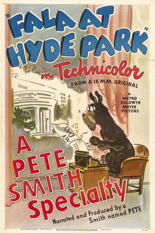 Fala at Hyde Park 1946 official movie poster
