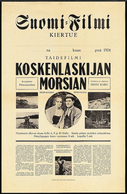 Koskenlaskijan morsian 1923 official movie poster