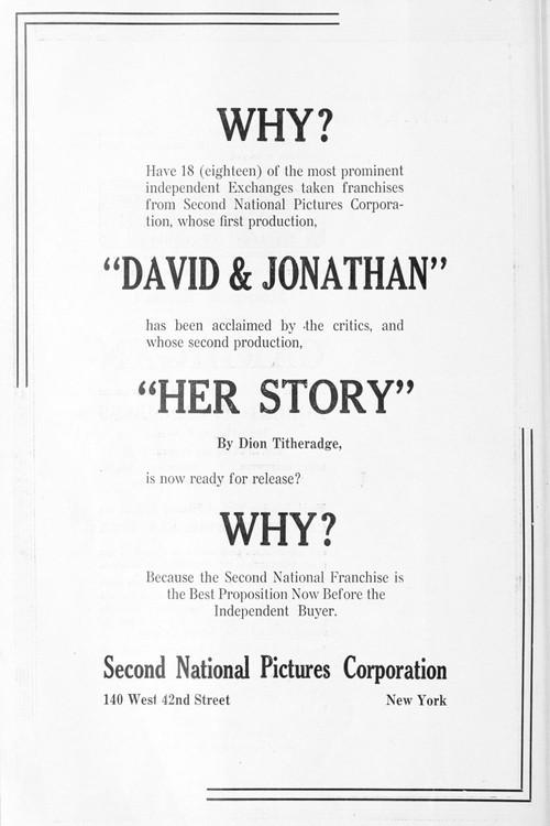 Her Story 1920 official movie poster
