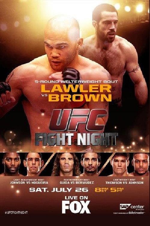 UFC on Fox 12: Lawler vs. Brown 2014 official movie poster