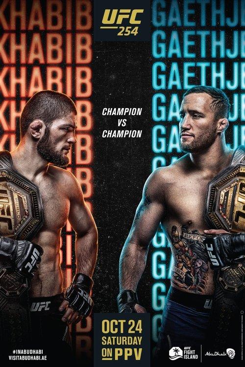 UFC 254: Khabib vs. Gaethje 2020 official movie poster