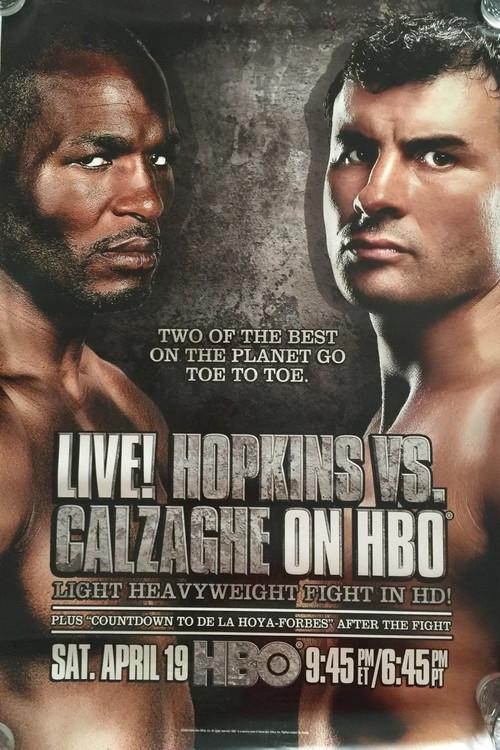 Bernard Hopkins vs. Joe Calzaghe 2008 official movie poster