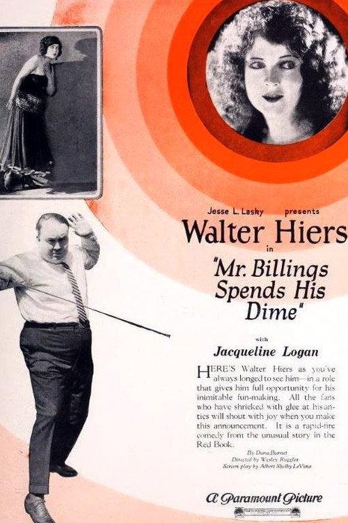 Mr. Billings Spends His Dime 1923 official movie poster
